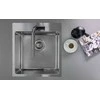 Virtuvinis maišytuvas Deante Silia su ištraukiamu snapeliu BQS_B730, Juodas/Brushed steel