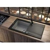 Virtuvinis maišytuvas Deante Silia su ištraukiamu snapeliu BQS_B730, Juodas/Brushed steel