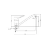 Virtuvinis maišytuvas Deante Vero BOW_060M, Chrome