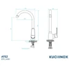 Virtuvinis maišytuvas Kuchinox ATEZ U, BTK_068D, Chrome