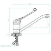 Virtuvinis maišytuvas Kuchinox MADERA Medical, BQM_06MD, Chrome