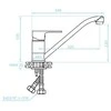 Virtuvinis maišytuvas Kuchinox PANA INOX, BKN_260D