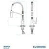 Virtuvinis maišytuvas Kuchinox SERPEN, BKP_76SD, Juodas