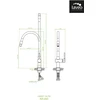 Virtuvinis maišytuvas Laveo Alita BVA_362D, Brushed nickel/Juodas