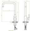 Virtuvinis maišytuvas Laveo Bona L BAB_265D, Brushed steel