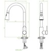 Virtuvinis maišytuvas Laveo Bona U BAB_269U, Brushed steel