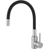 Virtuvinis maišytuvas Laveo Nila, BVN_761D, Brushed steel/Juodas