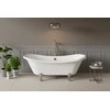 Vonia Besco Amelia 190, Baltas+Chrome, su sifonu su persipylimu Klik-klak Chrome
