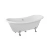 Vonia Besco Amelia 190, Baltas+Chrome, su sifonu su persipylimu Klik-klak Chrome