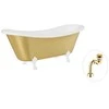 Vonia Besco Amelia Glam 190, Gold+Baltas, su sifonu Klik-klak Gold
