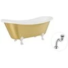 Vonia Besco Amelia Glam 190, Gold+Chrome, su sifonu Klik-klak Chrome