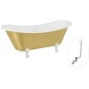Vonia Besco Amelia Glam 190, Gold+Chrome, su sifonu su persipylimu Klik-klak Chrome