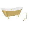 Vonia Besco Amelia Glam 190, Gold+Gold, su sifonu su persipylimu Klik-klak Gold