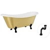Vonia Besco Amelia Glam 190, Gold+Juodas, su sifonu Klik-klak Juodas