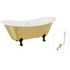 Vonia Besco Amelia Glam 190, Gold+Juodas, su sifonu su persipylimu Klik-klak Gold