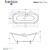 Vonia Besco Amelia Glam 190, Graphite+Chrome (be sifono, su persipylimo skyle)
