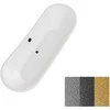 Vonia Besco Amelia Glam 190, Graphite+Juodas, su sifonu su persipylimu Klik-klak Juodas