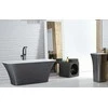 Vonia Besco Assos S-Line Glam Graphite, 160 x 70 cm, su klik-klak chrome
