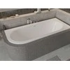 Vonia Besco Avita Slim+, 150 x 75 cm, dešininė, su aukso spalvos sifonu