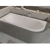 Vonia Besco Avita Slim+, 150 x 75 cm, kairinė, su chrome sifonu