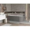 Vonia Besco Avita Slim+, 180 x 80 cm, kairinė, su aukso spalvos sifonu