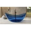 Vonia Besco Axya Mėlyna Wave, 180 x 80 cm, su juodu dangteliu