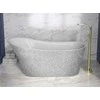 Vonia Besco Calima Glam Sidabrinis, 170 x 74 cm, su baltais dangteliais