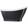 Vonia Besco Gloria Glam Graphite, 150 x 66 cm, su klik-klak chrome
