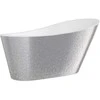 Vonia Besco Melody Glam Sidabrinis, 170 x 80 cm, su baltais dangteliais
