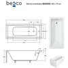 Vonia Besco Modern, 160 x 70 cm