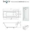 Vonia Besco Modern Slim, 150 x 70 cm