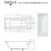 Vonia Besco Modern Slim, 160 x 70 cm