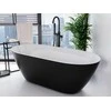 Vonia Besco Moya Matt Juodas&amp;Baltas 170, su Klik-klak Chrome