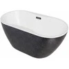 Vonia Besco Navia Glam Graphite, 140 x 75 cm, su grafito spalvos dangteliais