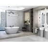 Vonia Besco Navia Glam Sidabrinis, 160 x 80 cm, su juodais dangteliais