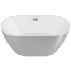 Vonia Besco Navia Glam Sidabrinis, 160 x 80 cm, su chrome sifonu