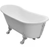 Vonia Besco Olaya 160, Baltas+Chrome, su sifonu su persipylimu Klik-klak Chrome