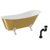Vonia Besco Olaya Glam 160, Gold+Chrome, su sifonu Klik-klak Juodas