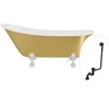 Vonia Besco Olaya Glam 160, Gold+Chrome, su sifonu su persipylimu Klik-klak Juodas