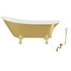 Vonia Besco Olaya Glam 160, Gold+Gold, su sifonu su persipylimu Klik-klak Gold