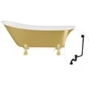 Vonia Besco Olaya Glam 160, Gold+Gold, su sifonu su persipylimu Klik-klak Juodas