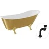 Vonia Besco Olaya Glam 160, Gold+Gold, su sifonu Klik-klak Juodas