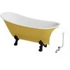 Vonia Besco Olaya Glam 160, Gold+Juodas, su sifonu su persipylimu Klik-klak Chrome