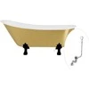 Vonia Besco Olaya Glam 160, Gold+Juodas, su sifonu su persipylimu Klik-klak Chrome