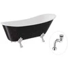 Vonia Besco Olaya Glam 160, Graphite+Chrome, su sifonu Klik-klak Chrome