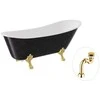 Vonia Besco Olaya Glam 160, Graphite+Gold, su sifonu Klik-klak Gold