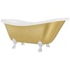 Vonia Besco Otylia Glam 170, Gold+Chrome, su sifonu Klik-klak Chrome