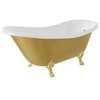 Vonia Besco Otylia Glam 170, Gold+Gold, su sifonu su persipylimu Klik-klak Gold