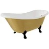 Vonia Besco Otylia Glam 170, Gold+Juodas, su sifonu su persipylimu Klik-klak Gold