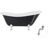 Vonia Besco Otylia Glam 170, Graphite+Chrome, su sifonu Klik-klak Chrome